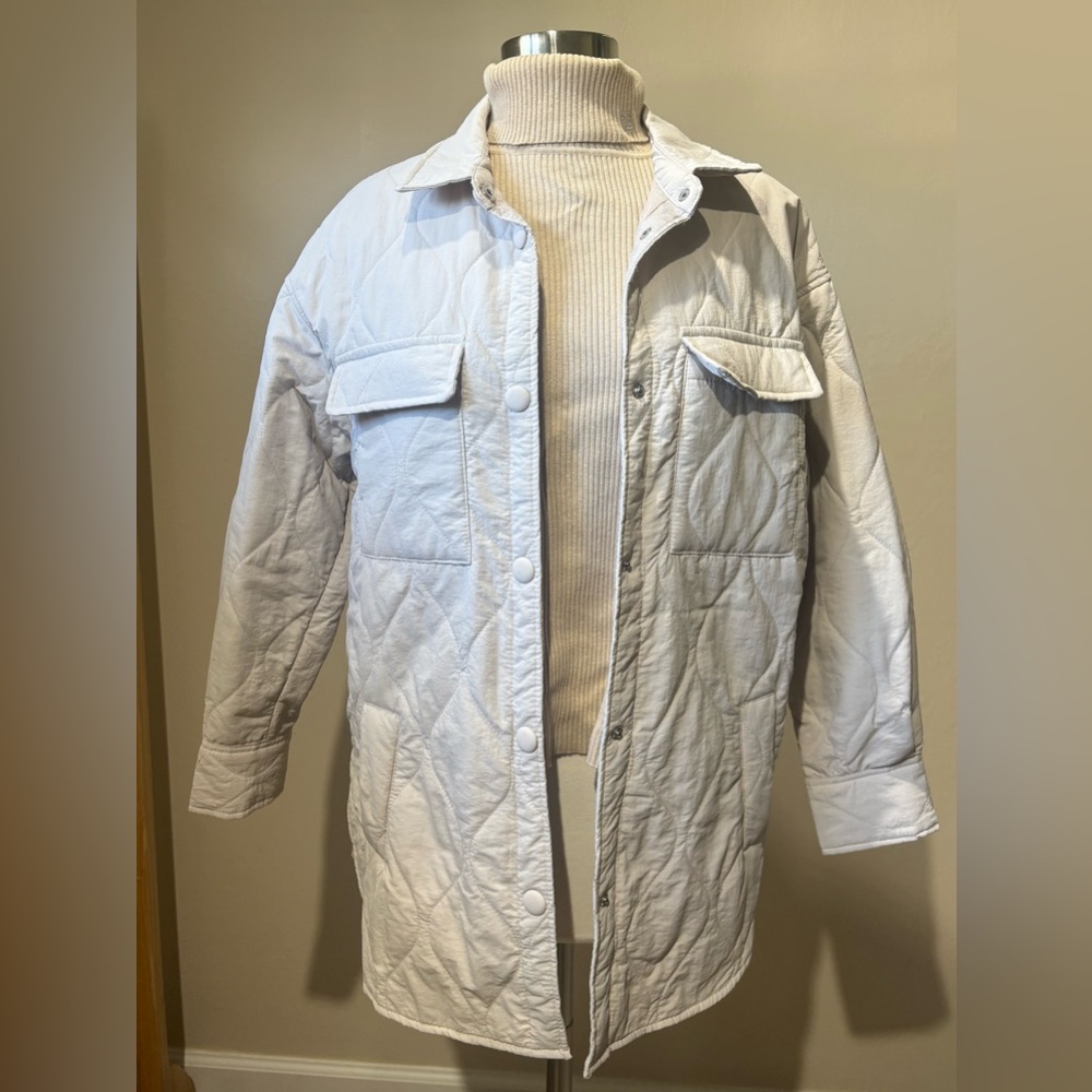 Ashley By 26 International Quilted Cream Jacket